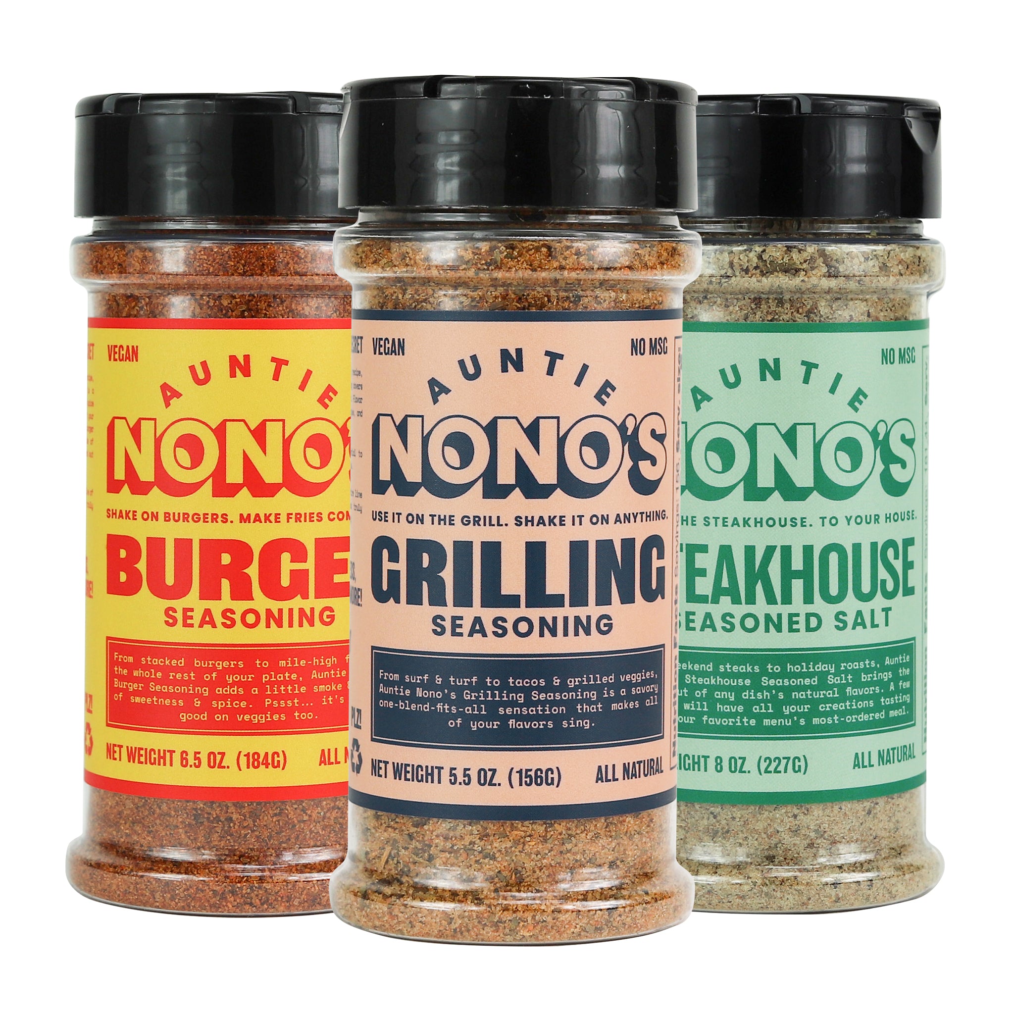 Auntie Nonos Everything Seasoning - Sea Salt Garlic & Onion Powder