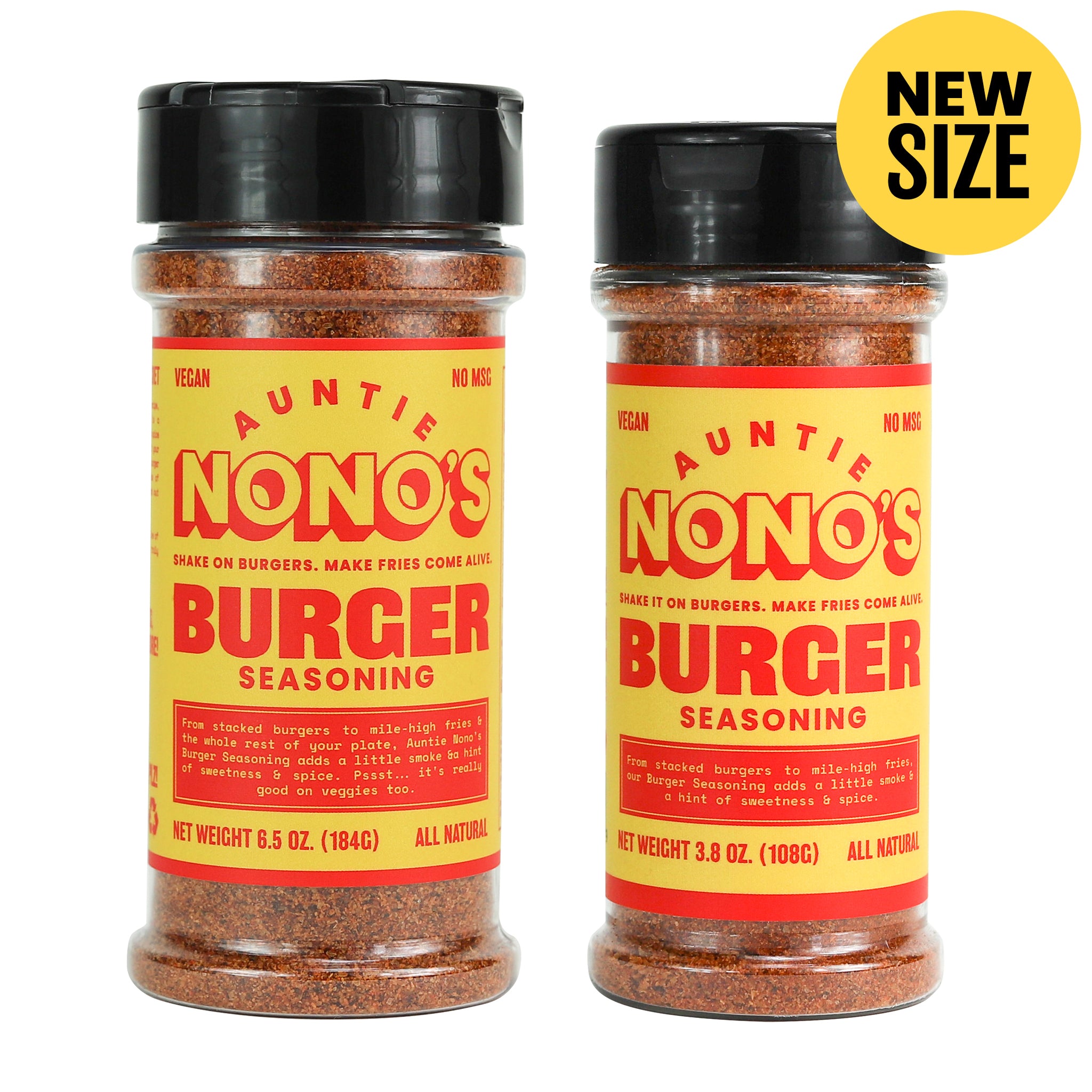 Auntie Nono's Steakhouse Seasoned Salt, All-Natural Gluten-Free Seasoning  for Steaks, Pork, Veggies, and Burgers, 4.2 oz.